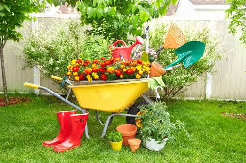 Beautifully maintained garden in Dalston with vibrant plants